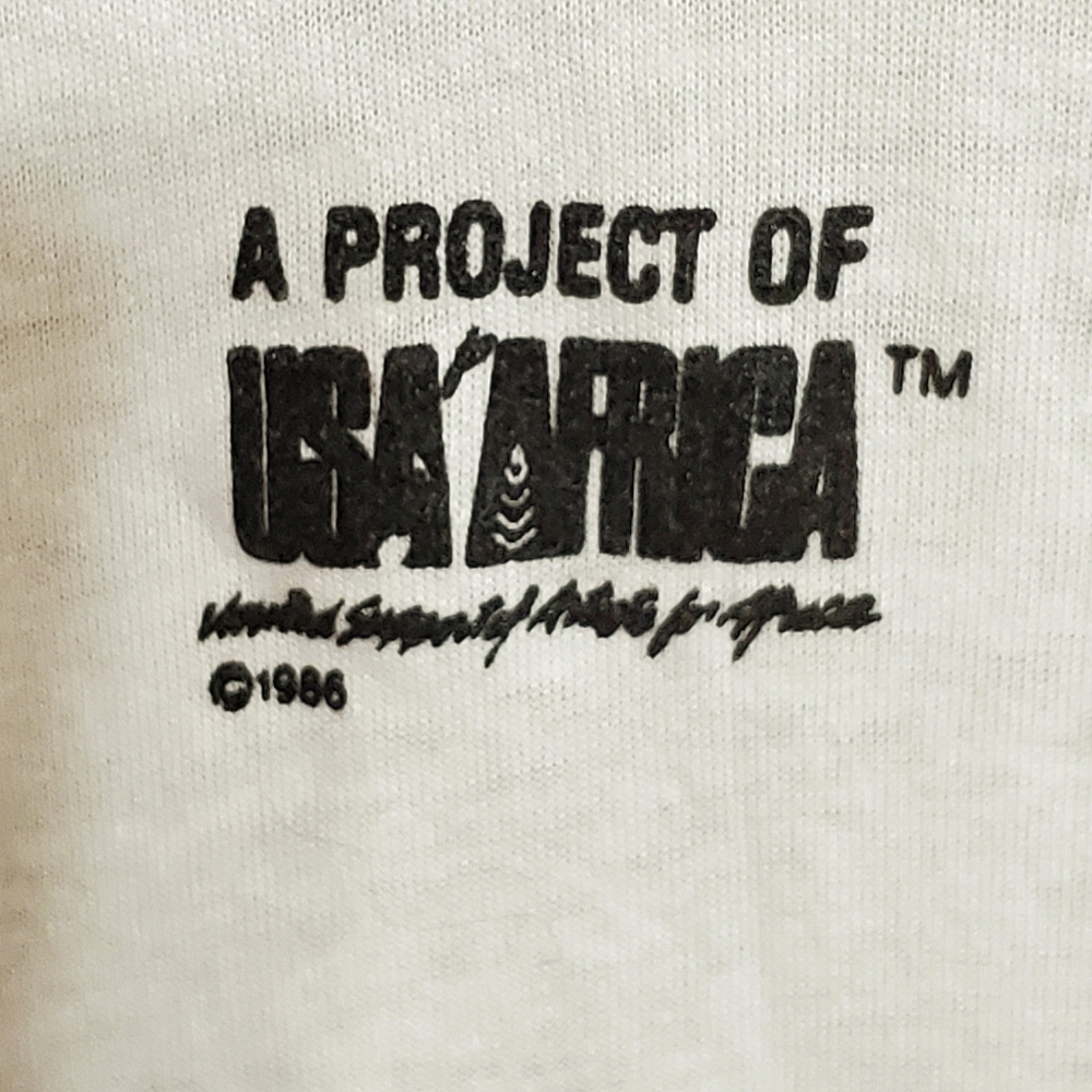 'Hands across America' vintage graphic tee May 1986 Med. - Picture 7 of 8